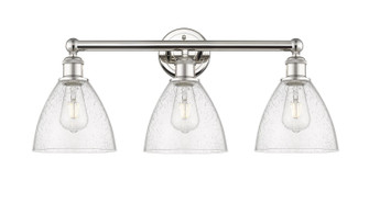 Edison Three Light Bath Vanity in Polished Nickel (405|6163WPNGBD754)