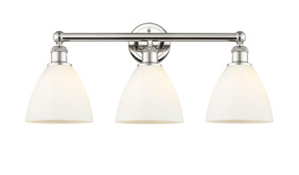 Edison Three Light Bath Vanity in Polished Nickel (405|6163WPNGBD751)