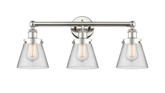 Edison Three Light Bath Vanity in Polished Nickel (405|6163WPNG62)
