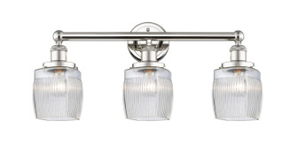 Edison Three Light Bath Vanity in Polished Nickel (405|6163WPNG302)