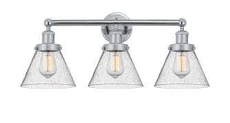 Edison Three Light Bath Vanity in Polished Chrome (405|6163WPCG44)