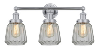 Edison Three Light Bath Vanity in Polished Chrome (405|6163WPCG142)