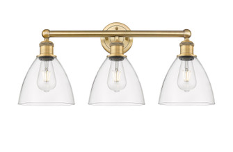 Edison Three Light Bath Vanity in Brushed Brass (405|6163WBBGBD752)