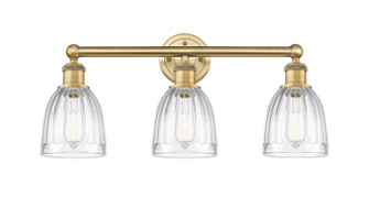 Edison Three Light Bath Vanity in Brushed Brass (405|6163WBBG442)