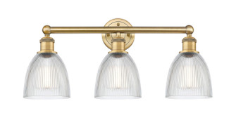 Edison Three Light Bath Vanity in Brushed Brass (405|6163WBBG382)