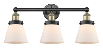 Edison Three Light Bath Vanity in Black Antique Brass (405|6163WBABG61)