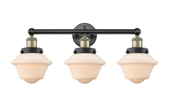 Edison Three Light Bath Vanity in Black Antique Brass (405|6163WBABG531)