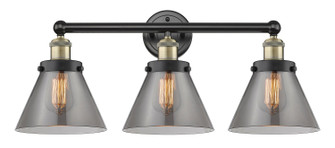 Edison Three Light Bath Vanity in Black Antique Brass (405|6163WBABG43)