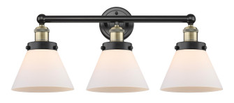 Edison Three Light Bath Vanity in Black Antique Brass (405|6163WBABG41)