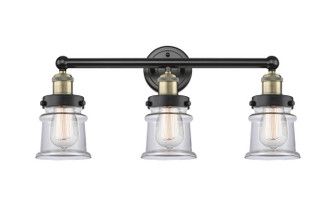 Edison Three Light Bath Vanity in Black Antique Brass (405|6163WBABG182S)