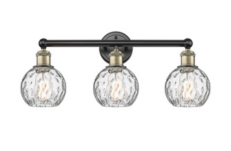 Edison Three Light Bath Vanity in Black Antique Brass (405|6163WBABG12156)