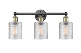 Edison Three Light Bath Vanity in Black Antique Brass (405|6163WBABG112)