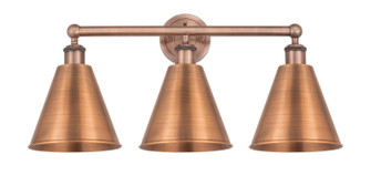 Edison Three Light Bath Vanity in Antique Copper (405|6163WACMBC8AC)