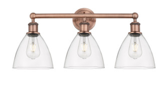 Edison Three Light Bath Vanity in Antique Copper (405|6163WACGBD752)