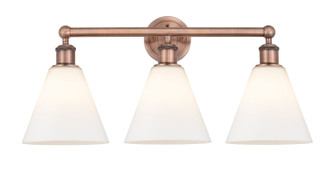 Edison Three Light Bath Vanity in Antique Copper (405|6163WACGBC81)