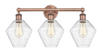 Edison Three Light Bath Vanity in Antique Copper (405|6163WACG6548)