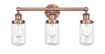 Edison Three Light Bath Vanity in Antique Copper (405|6163WACG312)