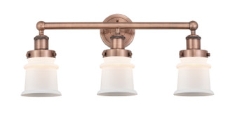 Edison Three Light Bath Vanity in Antique Copper (405|6163WACG181S)