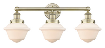 Edison Three Light Bath Vanity in Antique Brass (405|6163WABG531)