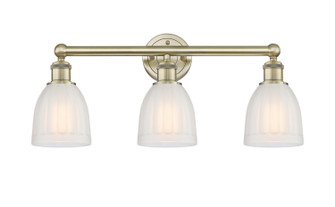 Edison Three Light Bath Vanity in Antique Brass (405|6163WABG441)