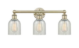 Edison Three Light Bath Vanity in Antique Brass (405|6163WABG2511)