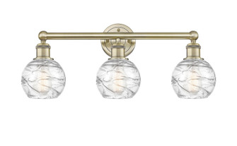 Edison Three Light Bath Vanity in Antique Brass (405|6163WABG12136)