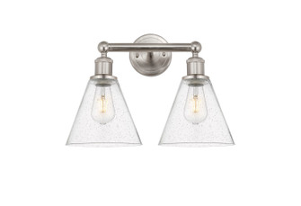Edison Two Light Bath Vanity in Satin Nickel (405|6162WSNGBC84)
