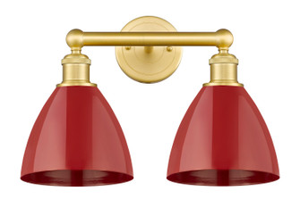 Edison Two Light Bath Vanity in Satin Gold (405|6162WSGMBD75RD)