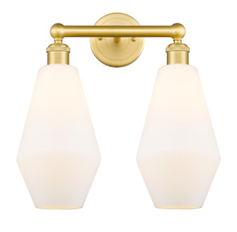 Downtown Urban Two Light Bath Vanity in Satin Gold (405|6162WSGG6517)