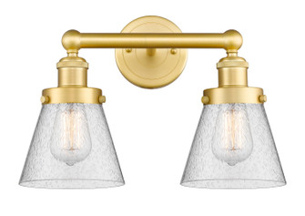 Edison Two Light Bath Vanity in Satin Gold (405|6162WSGG64)