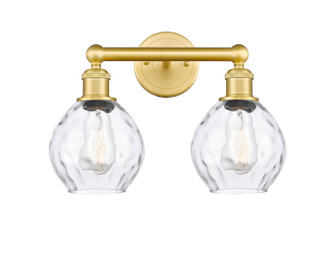 Edison Two Light Bath Vanity in Satin Gold (405|6162WSGG362)