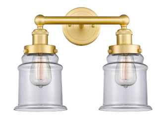Edison Two Light Bath Vanity in Satin Gold (405|6162WSGG182)