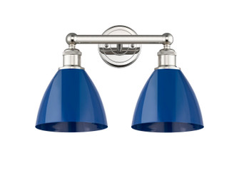 Edison Two Light Bath Vanity in Polished Nickel (405|6162WPNMBD75BL)