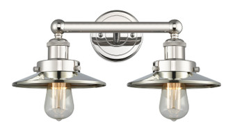 Downtown Urban Two Light Bath Vanity in Polished Nickel (405|6162WPNM1PN)