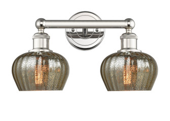 Edison Two Light Bath Vanity in Polished Nickel (405|6162WPNG96)