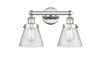 Edison Two Light Bath Vanity in Polished Nickel (405|6162WPNG64)