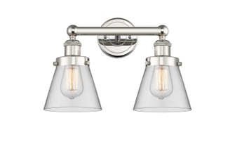 Edison Two Light Bath Vanity in Polished Nickel (405|6162WPNG62)