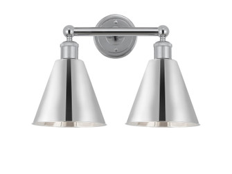 Edison Two Light Bath Vanity in Polished Chrome (405|6162WPCMBC8PC)