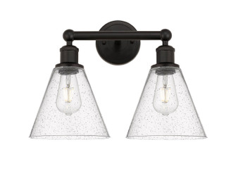 Edison Two Light Bath Vanity in Oil Rubbed Bronze (405|6162WOBGBC84)