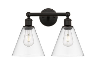 Edison Two Light Bath Vanity in Oil Rubbed Bronze (405|6162WOBGBC82)