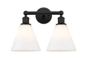 Edison Two Light Bath Vanity in Oil Rubbed Bronze (405|6162WOBGBC81)