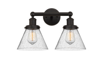 Edison Two Light Bath Vanity in Oil Rubbed Bronze (405|6162WOBG44)