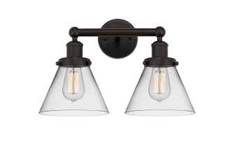 Edison Two Light Bath Vanity in Oil Rubbed Bronze (405|6162WOBG42)