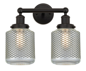 Edison Two Light Bath Vanity in Oil Rubbed Bronze (405|6162WOBG262)