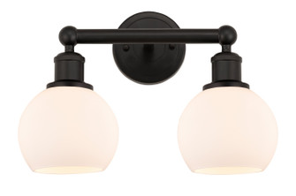 Edison Two Light Bath Vanity in Oil Rubbed Bronze (405|6162WOBG1216)