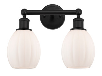 Edison Two Light Bath Vanity in Matte Black (405|6162WBKG81)