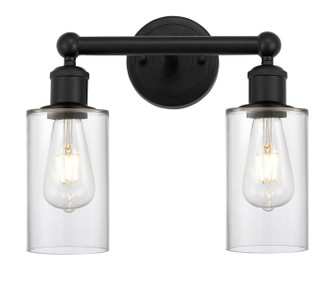 Edison Two Light Bath Vanity in Matte Black (405|6162WBKG802)