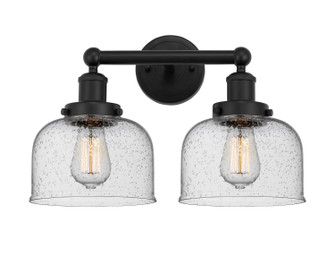 Edison Two Light Bath Vanity in Matte Black (405|6162WBKG74)