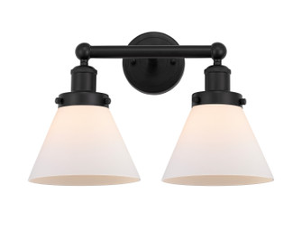 Edison Two Light Bath Vanity in Matte Black (405|6162WBKG41)