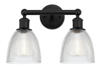Edison Two Light Bath Vanity in Matte Black (405|6162WBKG382)
